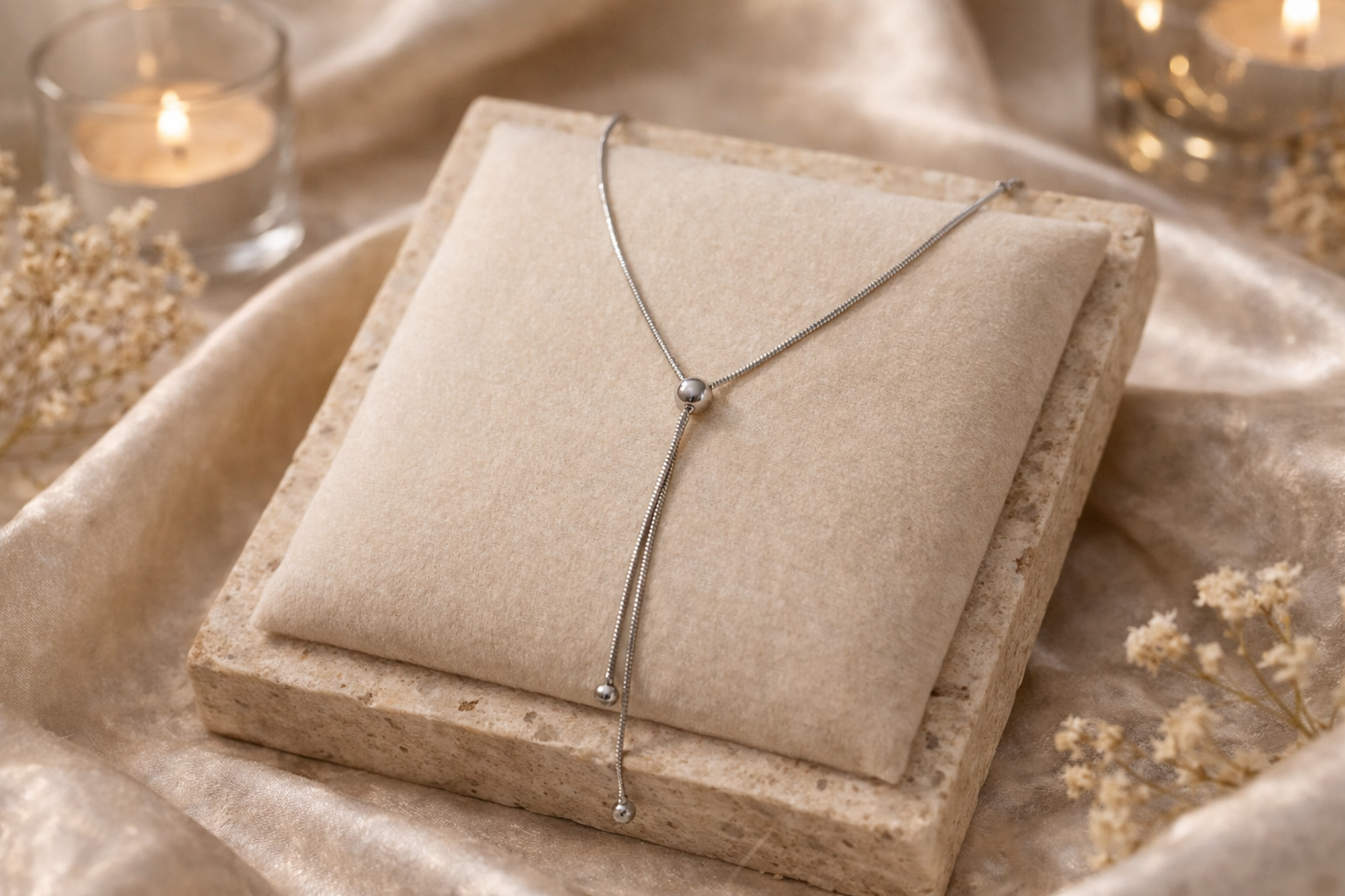 ✨ Collier Élégance Ajustable – Acier inoxydable