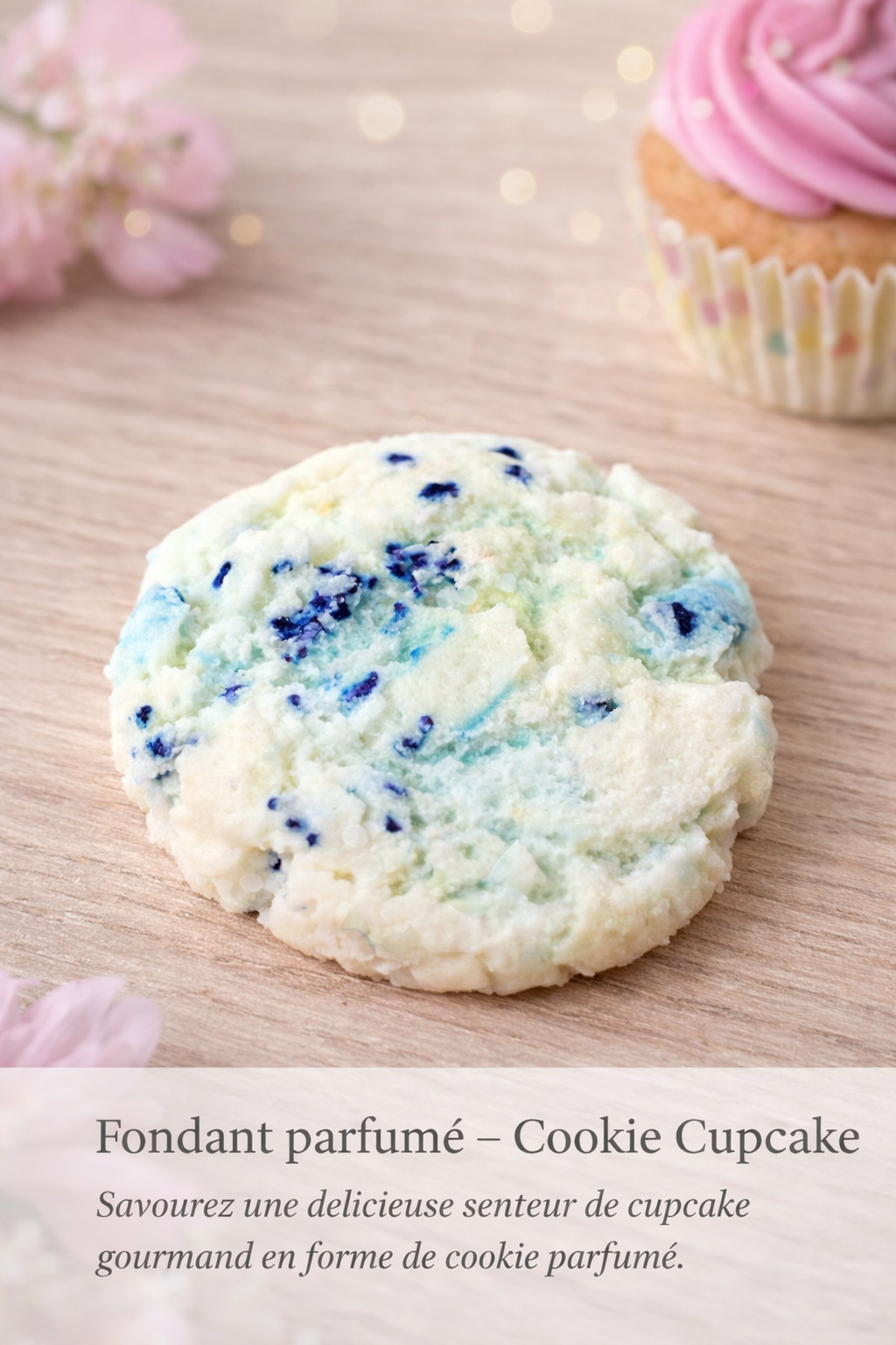 🍪 Fondant parfumé – Cookie Cupcake
