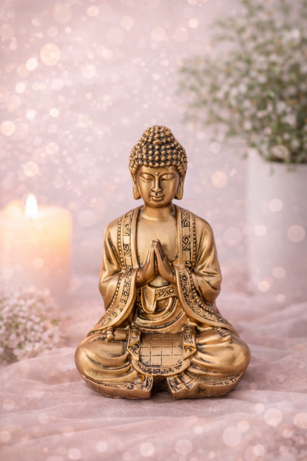 Statuette Bouddha Dorée