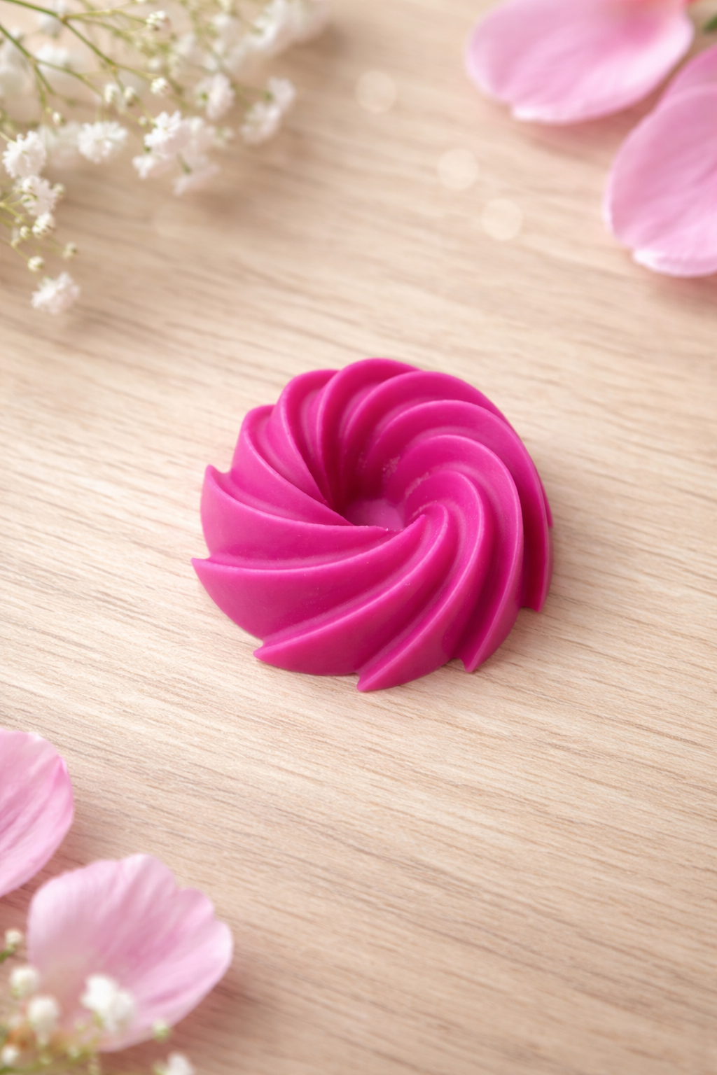 🌸 Fondant parfumé – Forme tourbillon