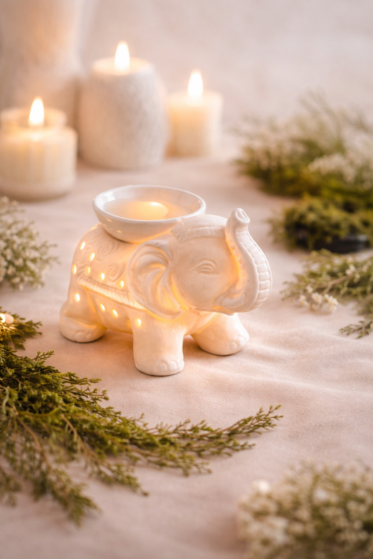 🌿 Brûle-parfum éléphant – Élégance & sérénité