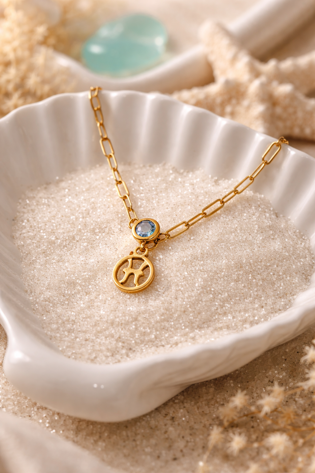 Collier Astrologique  – Acier Inoxydable Doré