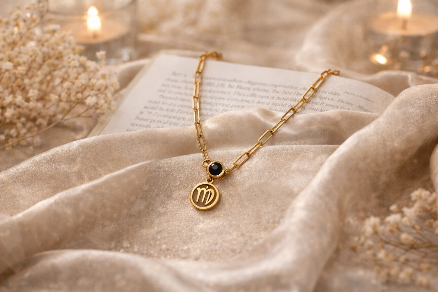 Collier Astrologique  – Acier Inoxydable Doré