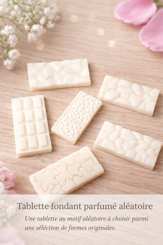 🌸 Tablette fondant parfumé – Motif aléatoire