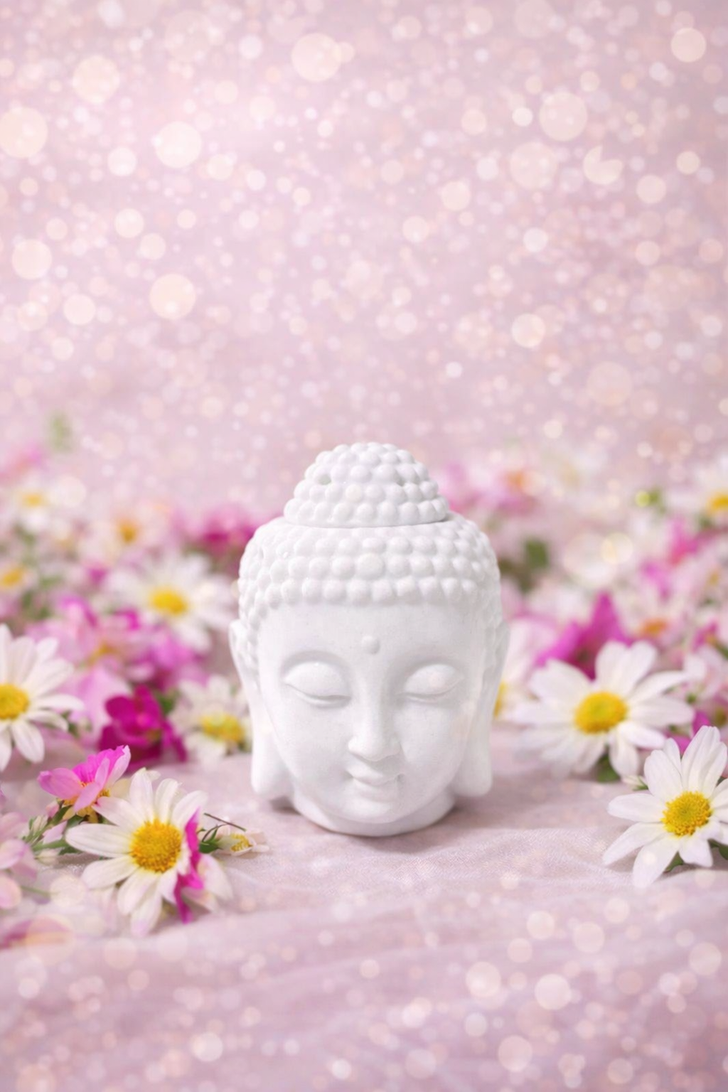 🌸 Tête de Bouddha – Élégance & Sérénité