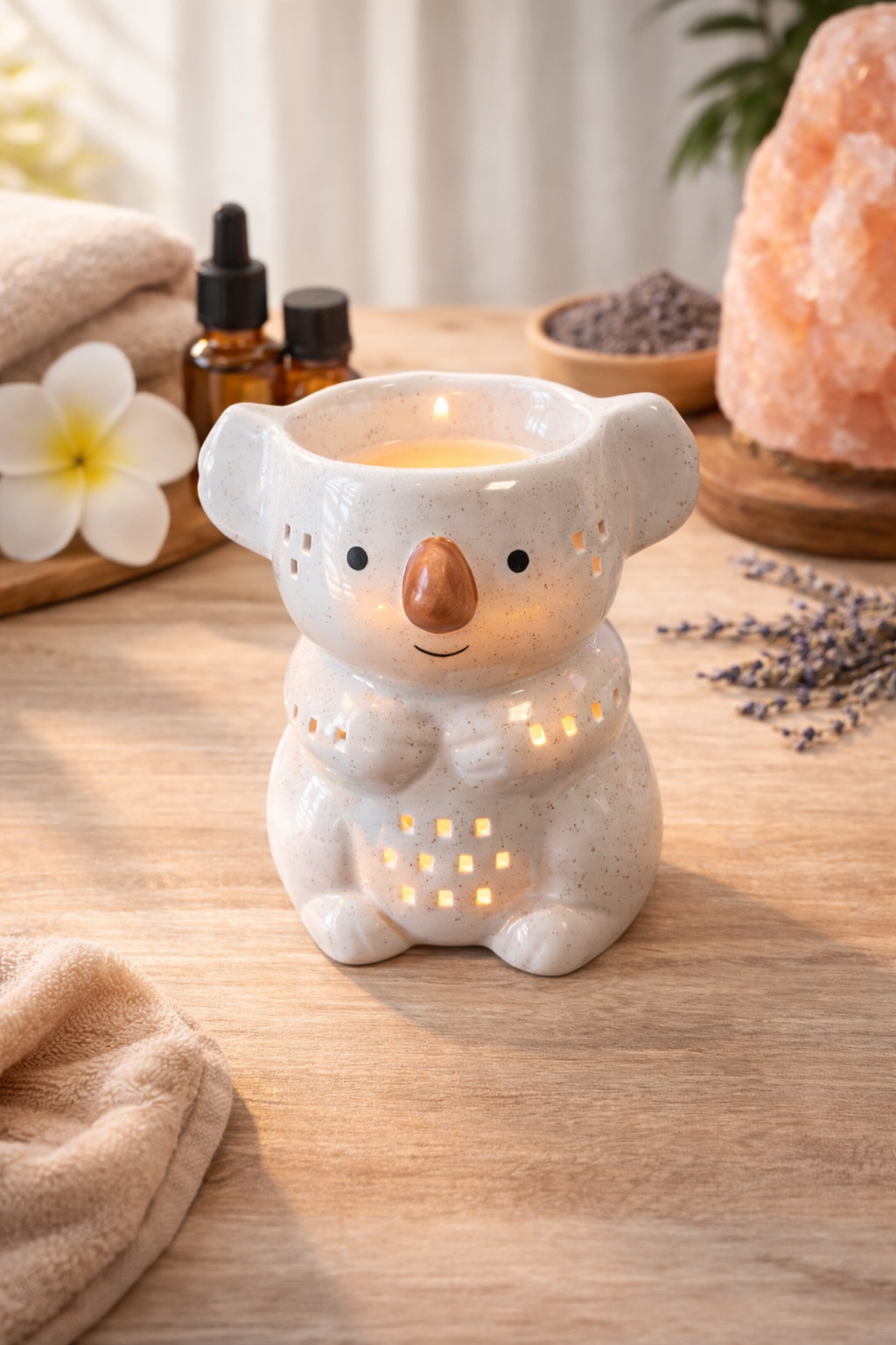 🐨 Brûleur de parfum koala en céramique – Douceur & cocooning